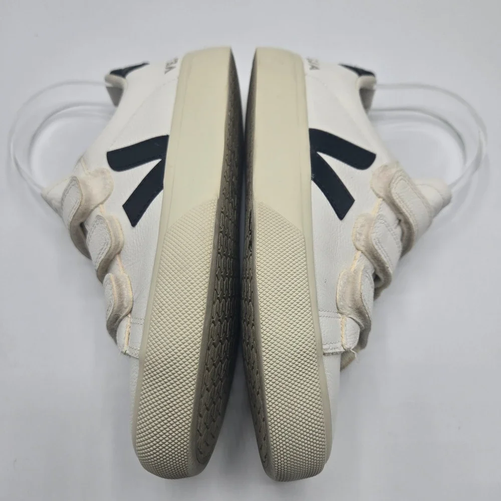 Veja Recife Sneakers White Navy Leather Triple Strap WMS US 5 EUR 36